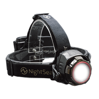 Zoom 1100RX Rechargeable Spot to Flood Head Torch with Red Rear Warnin